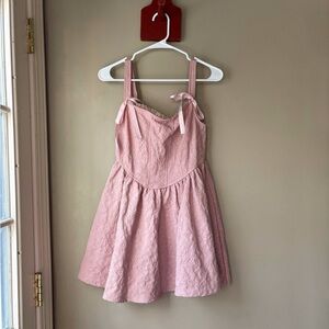 Trixxi Light Pink Tie Ribbon Dress WORN ONCE XS